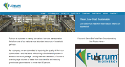 Desktop Screenshot of fulcrum-bioenergy.com