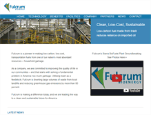 Tablet Screenshot of fulcrum-bioenergy.com